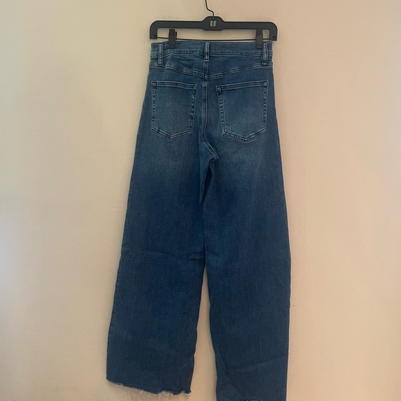Frame Denim Dark Blue Le Slim Palazzo Flare Jeans - Picture 9 of 12